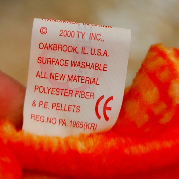 TY Beanie Babies Plush Turtle "Peekaboo"  ERROR Tag #42MBBZUX Size 7" NWT - Picture 9 of 11